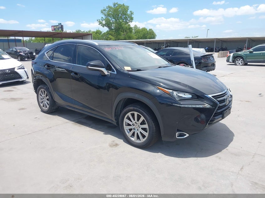 2017 Lexus Nx VIN JTJYARBZ0H2057456 IAAI salvage auction — REAR END, Salvage Title, sold $7,075 on 2026-07-22 (photo 1)