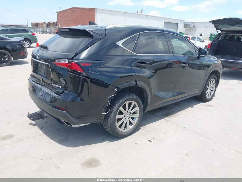 2017 Lexus Nx VIN JTJYARBZ0H2057456 IAAI salvage auction — REAR END, Salvage Title, sold $7,075 on 2026-07-22 (photo 4)