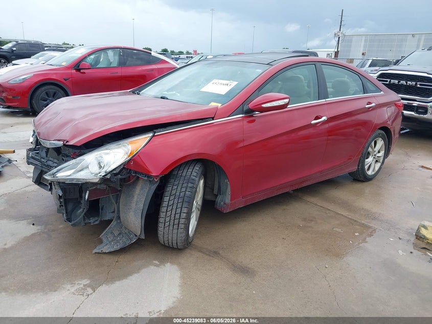 2013 Hyundai Sonata VIN 5NPEC4AC2DH593902 IAAI salvage auction — FRONT END, Salvage Title, sold $825 on 2026-07-09 (photo 2)