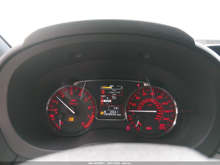 2017 Subaru Wrx sti VIN JF1VA2M6XH9831323 IAAI salvage auction — UNKNOWN, Salvage Title, sold $7,700 on 2026-07-15 (photo 7)