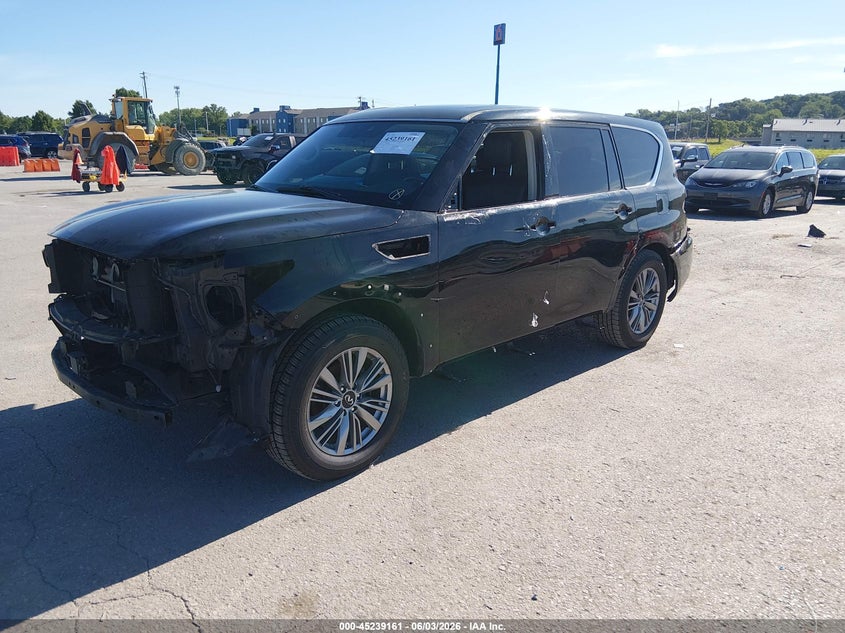2021 Infiniti Qx80 VIN JN8AZ2AE6M9269108 IAAI salvage auction — FRONT & REAR, Salvage Title, sold $10,450 on 2026-07-07 (photo 2)