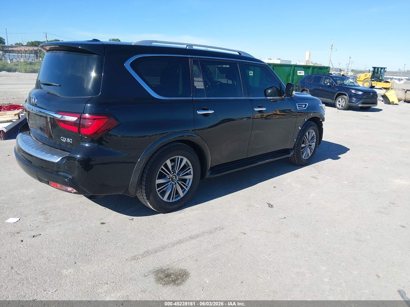 2021 Infiniti Qx80 VIN JN8AZ2AE6M9269108 IAAI salvage auction — FRONT & REAR, Salvage Title, sold $10,450 on 2026-07-07 (photo 4)