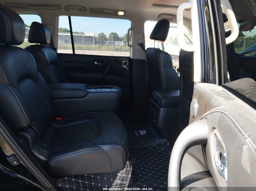 2021 Infiniti Qx80 VIN JN8AZ2AE6M9269108 IAAI salvage auction — FRONT & REAR, Salvage Title, sold $10,450 on 2026-07-07 (photo 8)