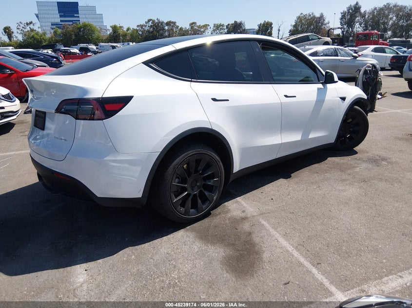 2023 Tesla Model y VIN 7SAYGDEE8PA025301 IAAI salvage auction — LEFT FRONT, Salvage (California), sold $9,325 on 2026-07-29 (photo 4)