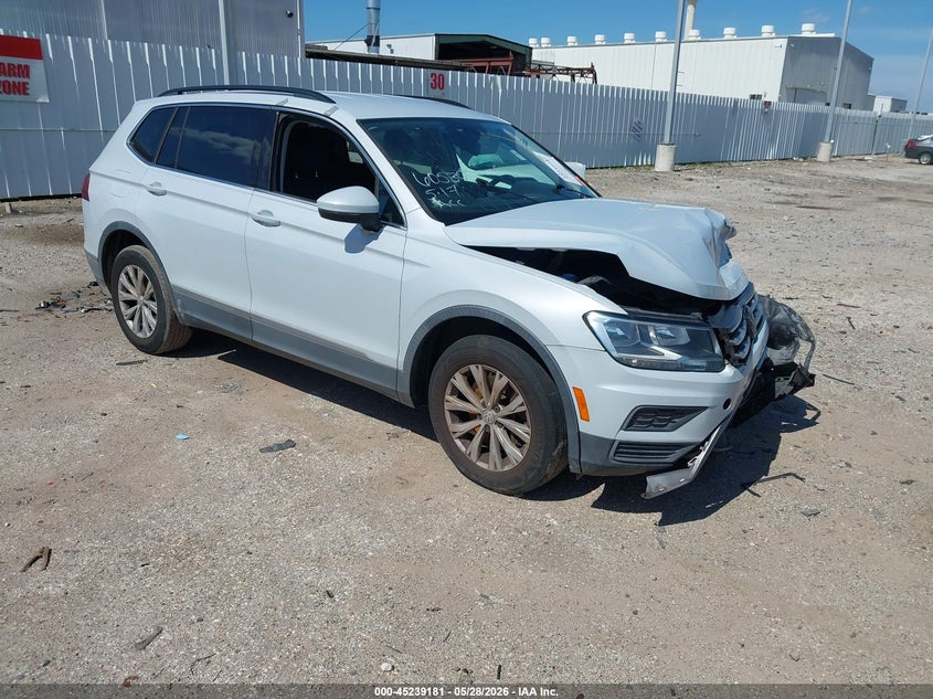 2018 Volkswagen Tiguan VIN 3VV3B7AX2JM078663 IAAI salvage auction — FRONT END, Salvage Title, sold $1,950 on 2026-07-18 (photo 1)