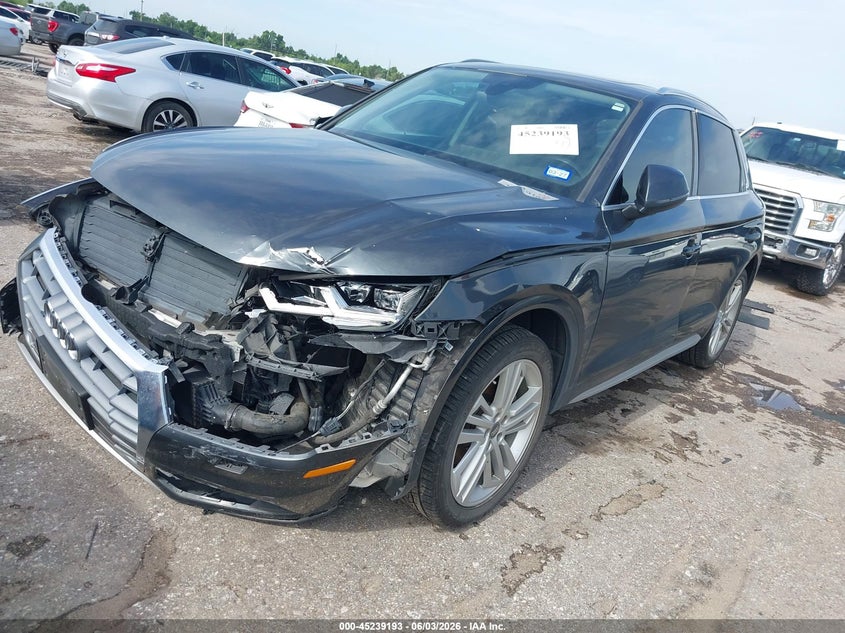 2018 Audi Q5 VIN WA1BNAFY9J2239365 IAAI salvage auction — FRONT END, Salvage (Texas), sold $3,750 on 2026-07-22 (photo 2)