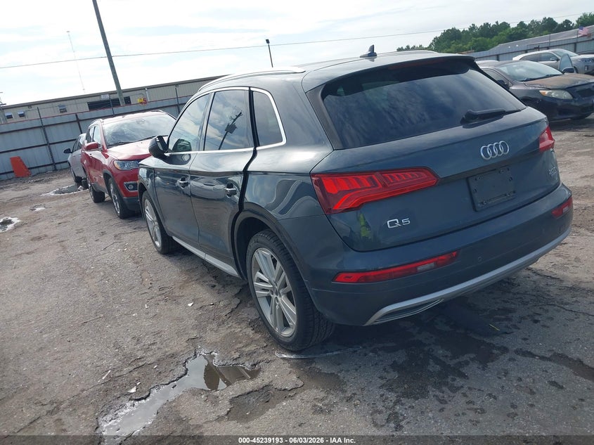 2018 Audi Q5 VIN WA1BNAFY9J2239365 IAAI salvage auction — FRONT END, Salvage (Texas), sold $3,750 on 2026-07-22 (photo 3)