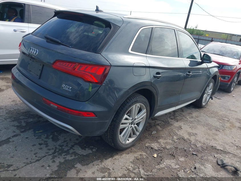 2018 Audi Q5 VIN WA1BNAFY9J2239365 IAAI salvage auction — FRONT END, Salvage (Texas), sold $3,750 on 2026-07-22 (photo 4)
