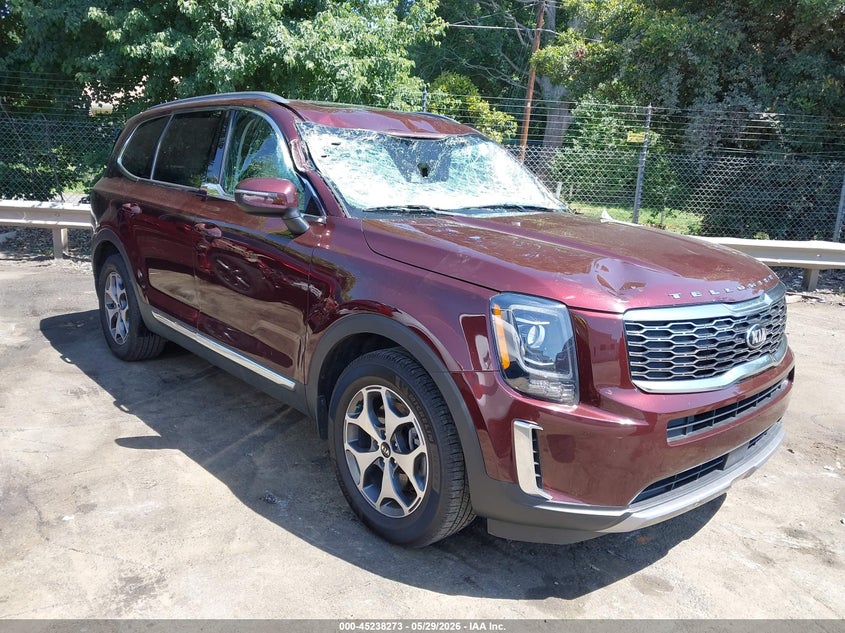 2021 Kia Telluride VIN 5XYP34HC3MG127417 IAAI salvage auction — ROOF, Salvage Title, sold $4,250 on 2026-07-16 (photo 1)