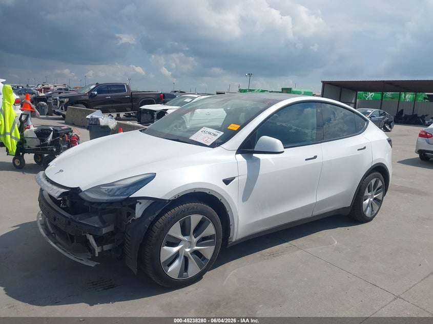 2022 Tesla Model y VIN 7SAYGDEE4NF316023 IAAI salvage auction — FRONT END, Original (Texas), sold $10,750 on 2026-07-22 (photo 2)