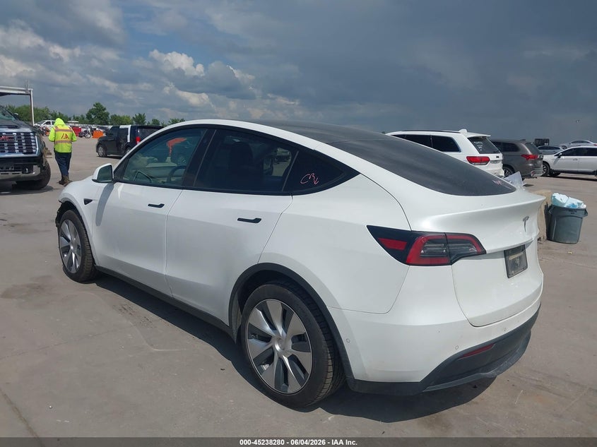 2022 Tesla Model y VIN 7SAYGDEE4NF316023 IAAI salvage auction — FRONT END, Original (Texas), sold $10,750 on 2026-07-22 (photo 3)