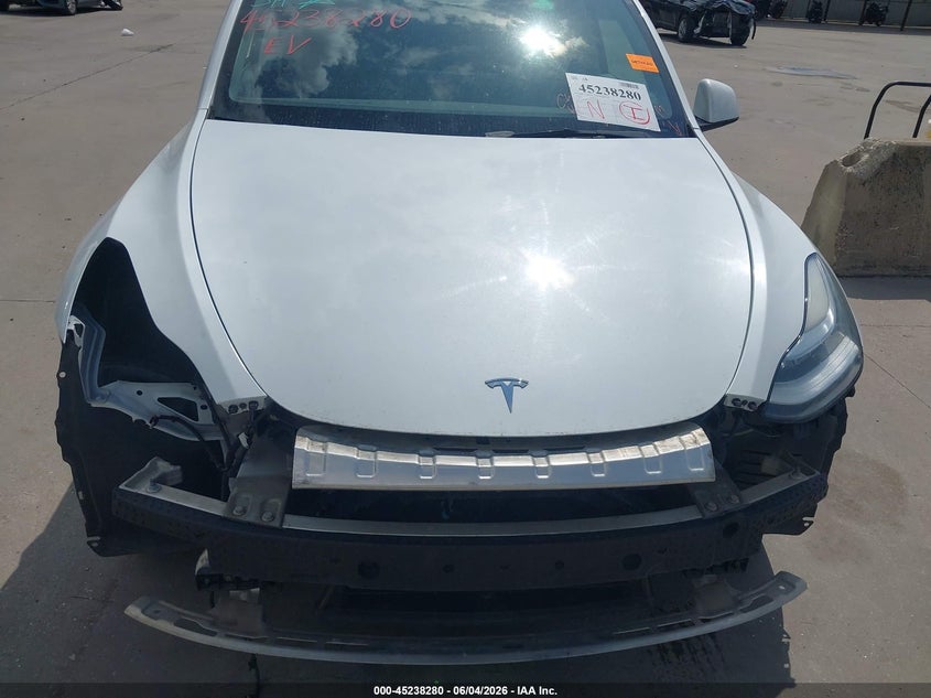 2022 Tesla Model y VIN 7SAYGDEE4NF316023 IAAI salvage auction — FRONT END, Original (Texas), sold $10,750 on 2026-07-22 (photo 6)
