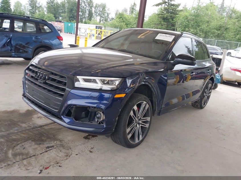 2019 Audi Sq5 VIN WA1C4AFY9K2142336 IAAI salvage auction — LEFT FRONT, Salvage Title, sold $8,700 on 2026-07-08 (photo 2)