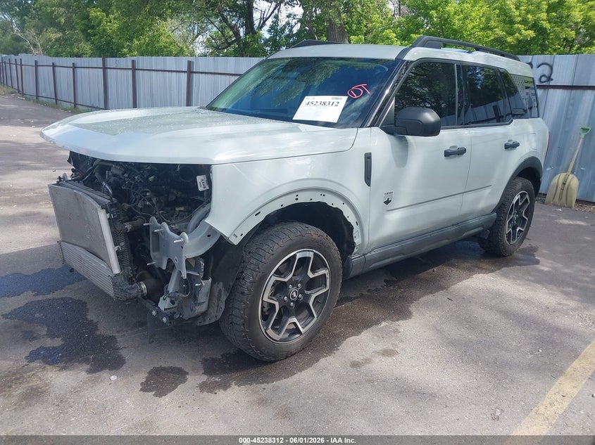 2022 Ford Bronco sport VIN 3FMCR9B63NRD16729 IAAI salvage auction — FRONT END, Salvage Title, sold $5,200 on 2026-07-09 (photo 2)