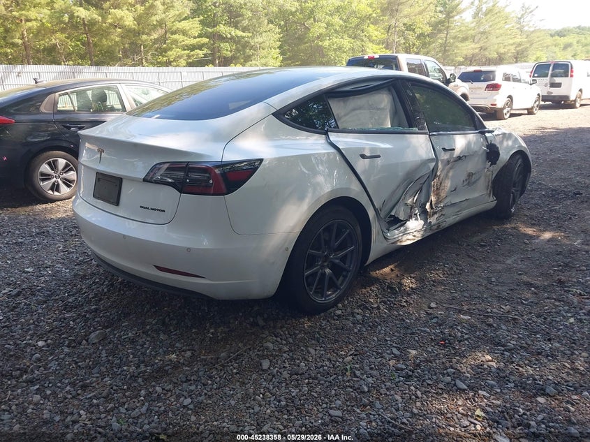 2020 Tesla Model 3 VIN 5YJ3E1EB3LF665401 IAAI salvage auction — RIGHT SIDE, Salvage (New Jersey), sold $4,250 on 2026-07-29 (photo 4)