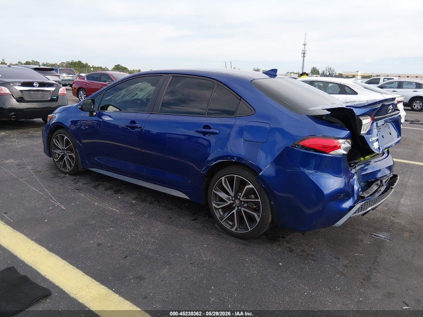 2021 Toyota Corolla VIN JTDS4MCE3MJ063718 IAAI salvage auction — REAR END, Salvage Title, sold $3,550 on 2026-07-30 (photo 3)