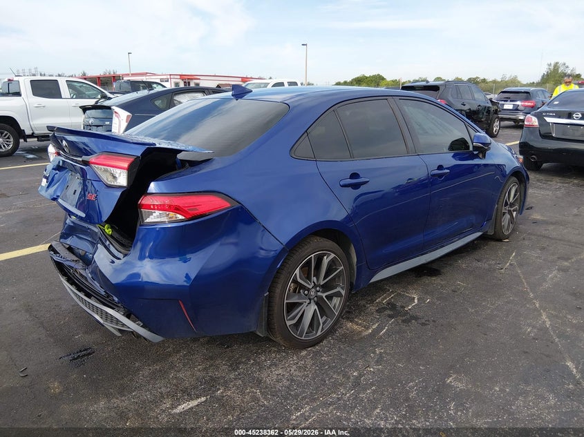 2021 Toyota Corolla VIN JTDS4MCE3MJ063718 IAAI salvage auction — REAR END, Salvage Title, sold $3,550 on 2026-07-30 (photo 4)