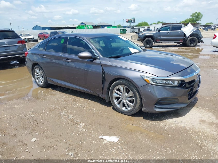 2018 Honda Accord VIN 1HGCV1F11JA182924 IAAI salvage auction — REAR END, Salvage Title, sold $5,700 on 2026-07-22 (photo 1)