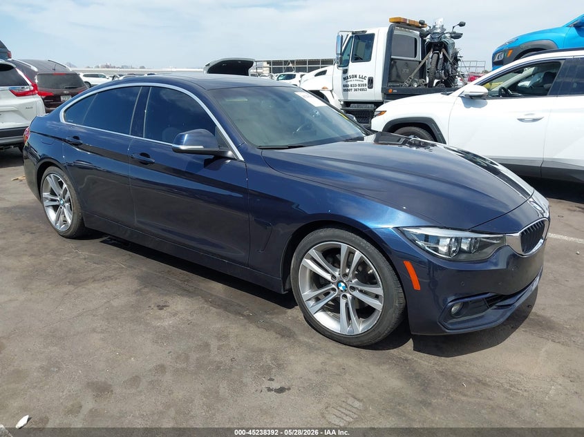 2019 BMW 4er VIN WBA4J1C53KBM18441 IAAI salvage auction — LEFT SIDE, Salvage Title, sold $4,650 on 2026-07-07 (photo 1)