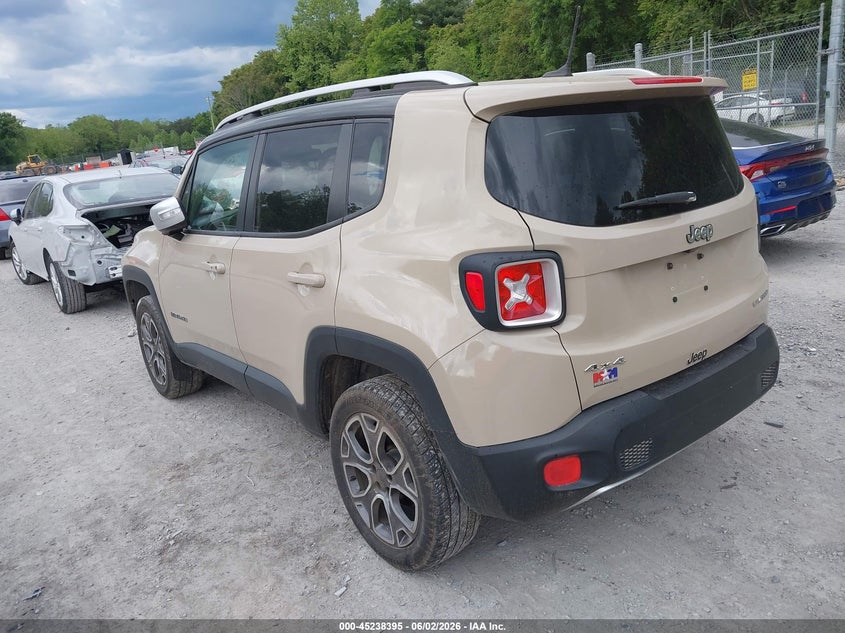 2016 Jeep Renegade VIN ZACCJBDT2GPD68274 IAAI salvage auction — FRONT END, Clear (Virginia), sold $25 on 2026-07-21 (photo 3)