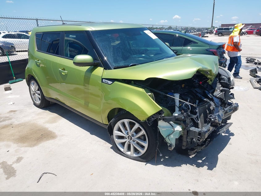 2018 Kia Soul VIN KNDJP3A5XJ7892424 IAAI salvage auction — LEFT FRONT, Salvage Title, sold $1,100 on 2026-07-23 (photo 1)