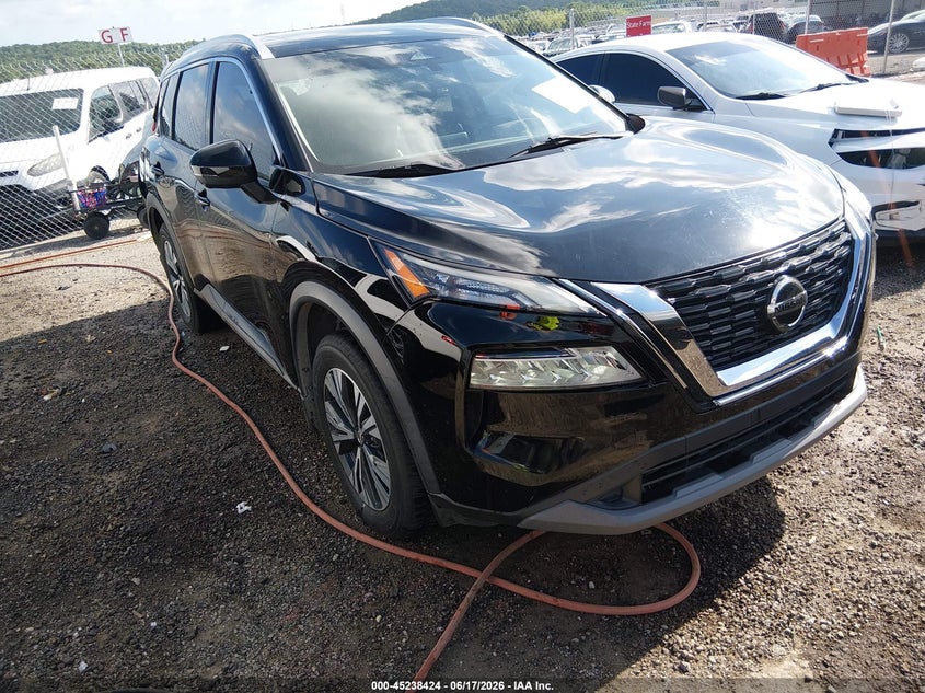 2021 Nissan Rogue VIN 5N1AT3BA2MC796897 IAAI salvage auction — REAR END, Salvage Title, sold $4,500 on 2026-08-01 (photo 1)