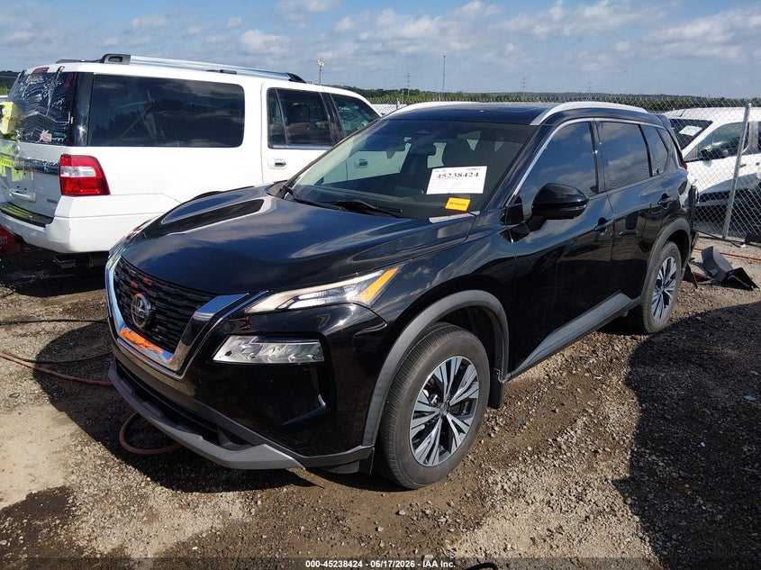 2021 Nissan Rogue VIN 5N1AT3BA2MC796897 IAAI salvage auction — REAR END, Salvage Title, sold $4,500 on 2026-08-01 (photo 2)