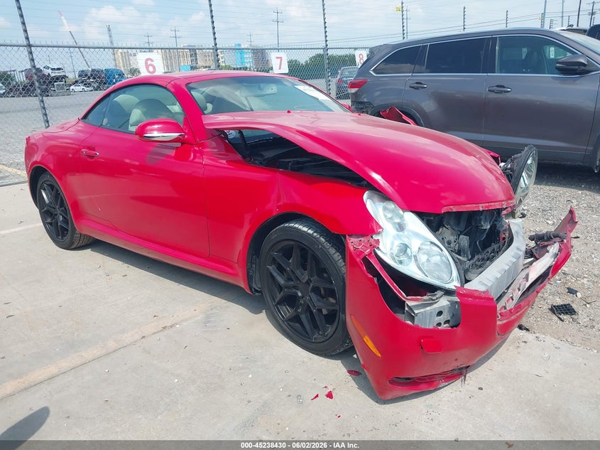 2002 Lexus Sc 430 VIN JTHFN48Y920026546 IAAI salvage auction — FRONT END, Salvage (Texas), sold $975 on 2026-07-20 (photo 1)