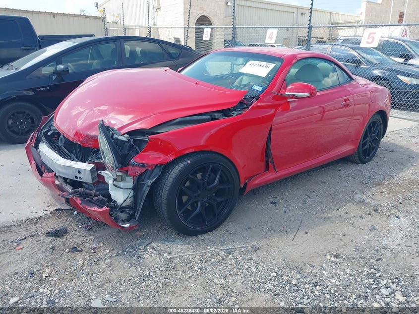 2002 Lexus Sc 430 VIN JTHFN48Y920026546 IAAI salvage auction — FRONT END, Salvage (Texas), sold $975 on 2026-07-20 (photo 2)