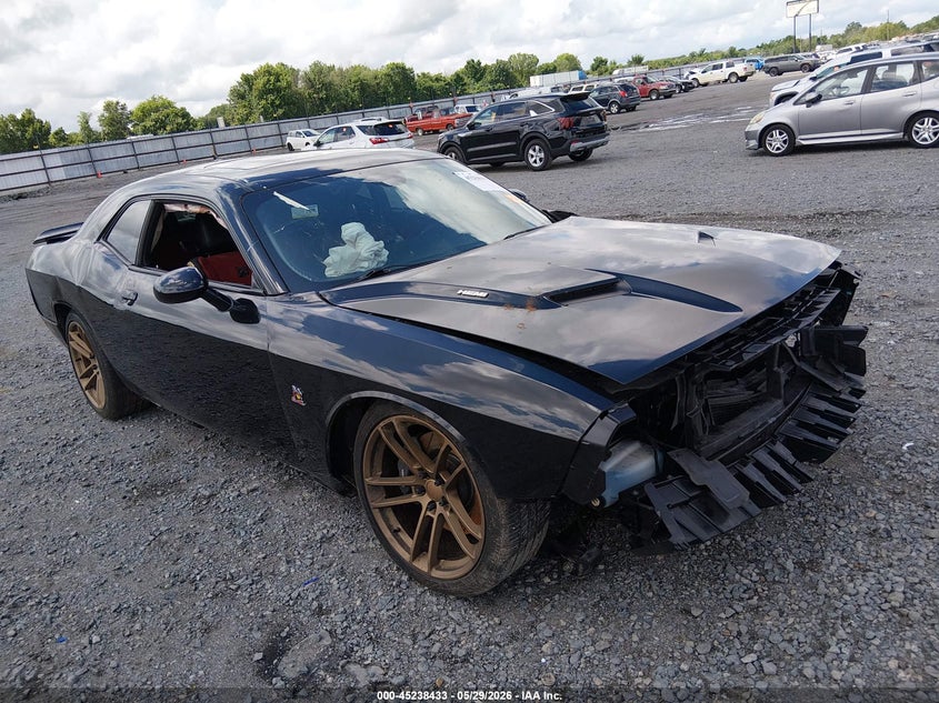 2016 Dodge Challenger VIN 2C3CDZFJ7GH166175 IAAI salvage auction — FRONT END, Salvage Title, sold $6,900 on 2026-07-22 (photo 1)