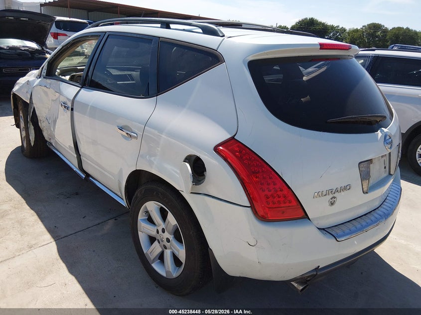 2007 Nissan Murano VIN JN8AZ08WX7W648377 IAAI salvage auction — LEFT & RIGHT, Salvage (Texas), sold $25 on 2026-07-14 (photo 3)
