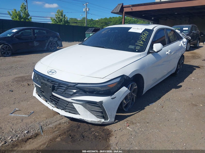 2024 Hyundai Elantra VIN KMHLP4DG1RU658760 IAAI salvage auction — REAR END, Salvage Title, sold $2,450 on 2026-07-21 (photo 2)