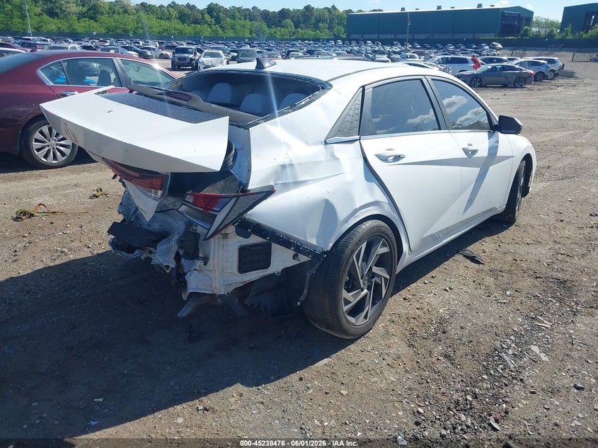 2024 Hyundai Elantra VIN KMHLP4DG1RU658760 IAAI salvage auction — REAR END, Salvage Title, sold $2,450 on 2026-07-21 (photo 4)