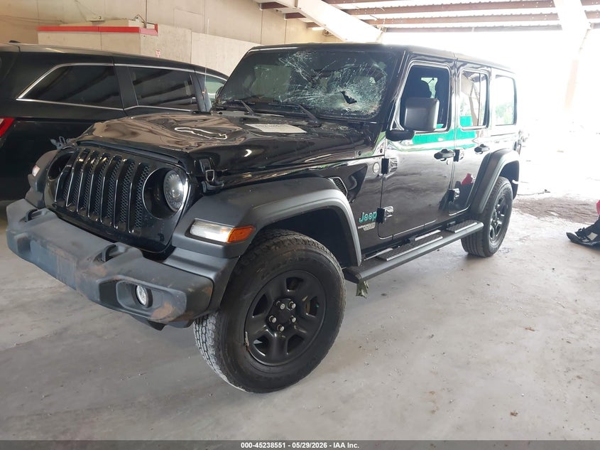 2021 Jeep Wrangler / VIN 1C4HJXDG2MW521577 IAAI salvage auction — FRONT END, Clear (Tennessee), sold $8,200 on 2026-07-29 (photo 2)