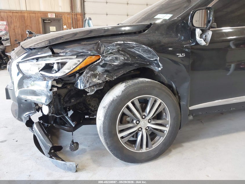2017 Infiniti Qx60 VIN 5N1DL0MM4HC517071 IAAI salvage auction — LEFT FRONT, Salvage Title, sold $700 on 2026-07-23 (photo 6)