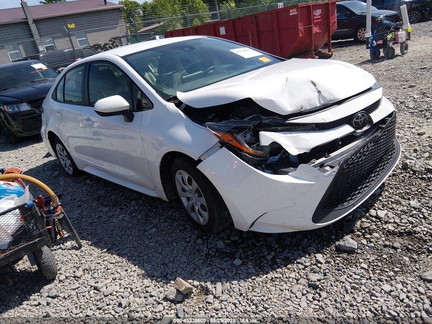 2021 Toyota Corolla VIN JTDEPMAEXMJ188500 IAAI salvage auction — RIGHT FRONT, Salvage (West Virginia), sold $3,750 on 2026-07-26 (photo 1)