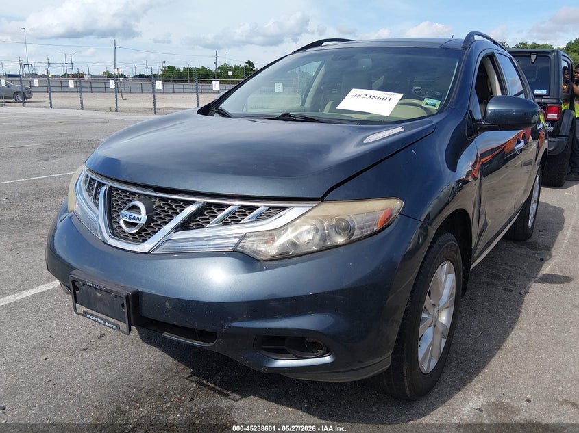 2011 Nissan Murano VIN JN8AZ1MW7BW173713 IAAI salvage auction — NORMAL WEAR, Clear (Texas), sold $250 on 2026-07-29 (photo 2)