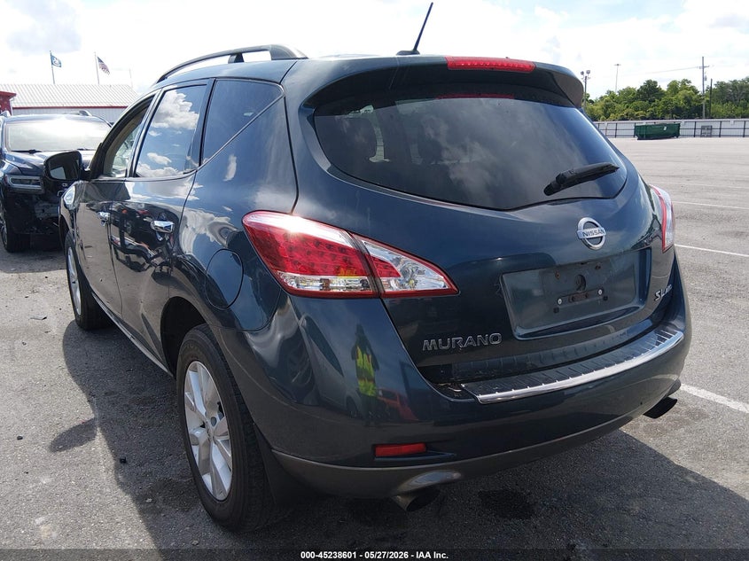 2011 Nissan Murano VIN JN8AZ1MW7BW173713 IAAI salvage auction — NORMAL WEAR, Clear (Texas), sold $250 on 2026-07-29 (photo 3)