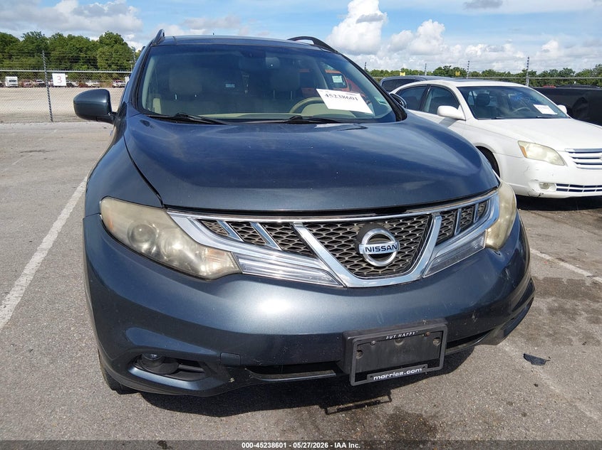 2011 Nissan Murano VIN JN8AZ1MW7BW173713 IAAI salvage auction — NORMAL WEAR, Clear (Texas), sold $250 on 2026-07-29 (photo 6)