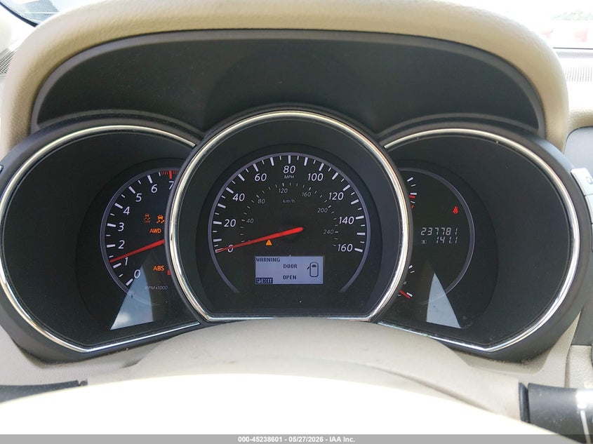 2011 Nissan Murano VIN JN8AZ1MW7BW173713 IAAI salvage auction — NORMAL WEAR, Clear (Texas), sold $250 on 2026-07-29 (photo 7)