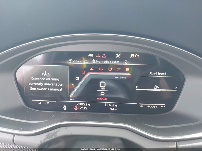 2022 Audi Sq5 VIN WA1B4AFY0N2039404 IAAI salvage auction — FRONT END, Salvage Title, sold $12,500 on 2026-07-06 (photo 7)