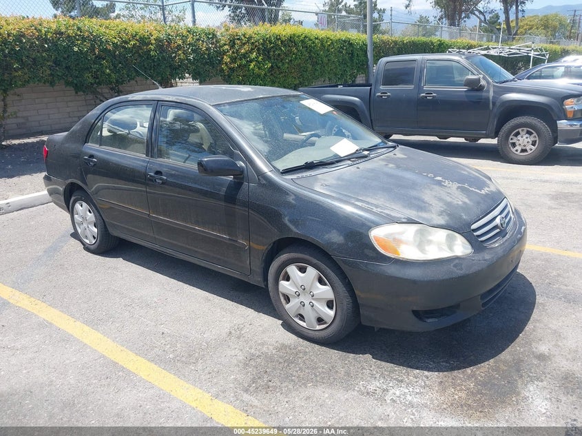 2003 Toyota Corolla VIN JTDBR32E132008934 IAAI salvage auction — LEFT SIDE, Salvage (California), sold $450 on 2026-07-21 (photo 1)