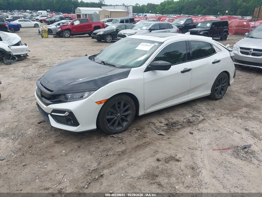 2020 Honda Civic VIN SHHFK7H68LU219735 IAAI salvage auction — REAR END, Salvage Title, sold $4,500 on 2026-07-24 (photo 2)