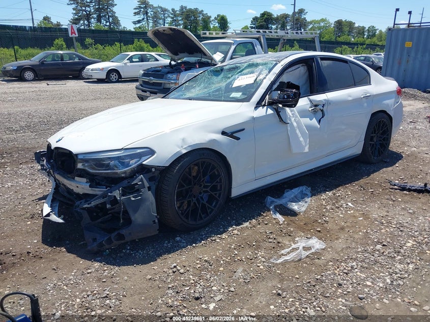 2018 BMW M5 VIN WBSJF0C5XJB283628 IAAI salvage auction — ALL OVER, Salvage Title, sold $7,600 on 2026-07-28 (photo 2)