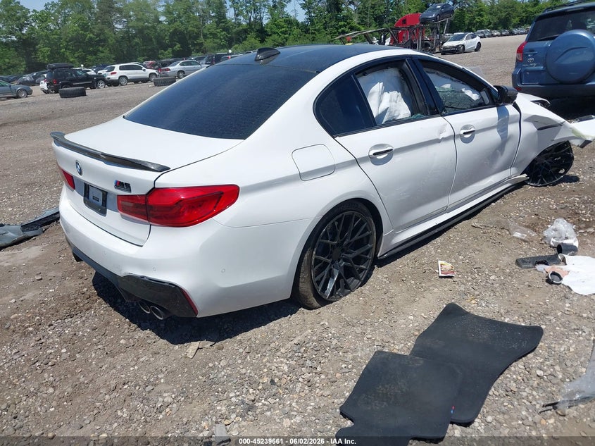 2018 BMW M5 VIN WBSJF0C5XJB283628 IAAI salvage auction — ALL OVER, Salvage Title, sold $7,600 on 2026-07-28 (photo 4)