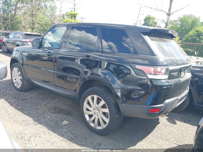 2016 Land rover Range rover sport VIN SALWR2PF5GA117835 IAAI salvage auction — WATER/FLOOD, Salvage (New Jersey), sold $1,775 on 2026-07-20 (photo 1)