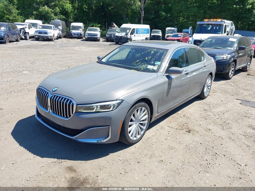 2022 BMW 7er VIN WBA7T4C08NCH51474 IAAI salvage auction — UNKNOWN, Salvage Title, sold $25,050 on 2026-07-07 (photo 2)