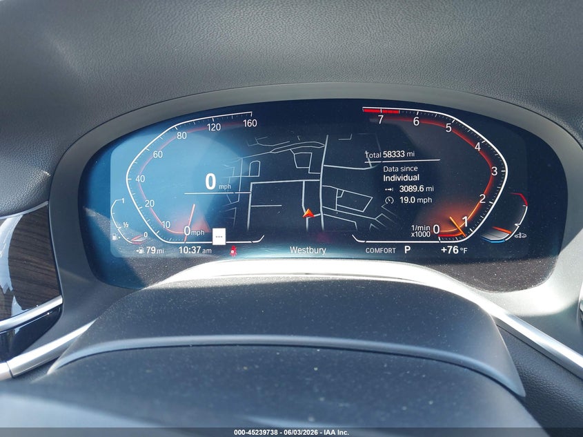 2022 BMW 7er VIN WBA7T4C08NCH51474 IAAI salvage auction — UNKNOWN, Salvage Title, sold $25,050 on 2026-07-07 (photo 7)