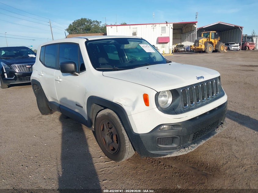 2016 Jeep Renegade VIN ZACCJAAT2GPE19609 IAAI salvage auction — FRONT END, Rebuildable (Florida), sold $775 on 2026-07-21 (photo 1)