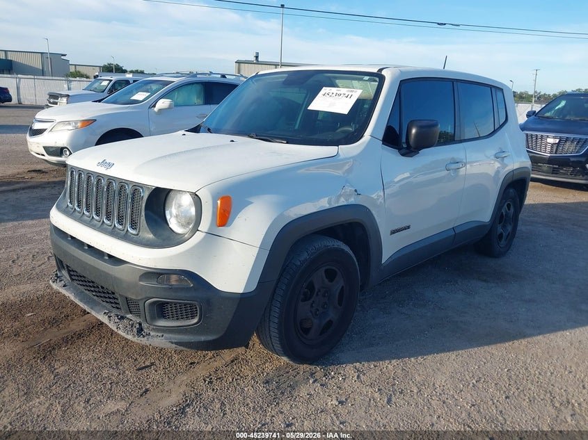 2016 Jeep Renegade VIN ZACCJAAT2GPE19609 IAAI salvage auction — FRONT END, Rebuildable (Florida), sold $775 on 2026-07-21 (photo 2)